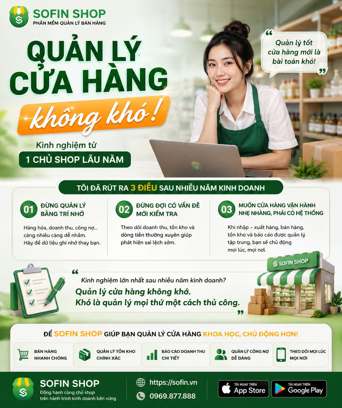 QUẢN LÝ CỬA HÀNG KHÔNG KHÓ – KINH NGHIỆM TỪ MỘT CHỦ SHOP LÂU NĂM