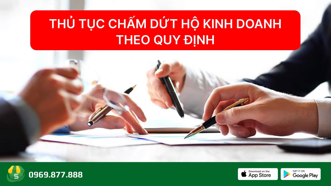 Thủ tục chấm dứt hoạt động hộ kinh doanh Ghi chú về thuế và sổ sách
